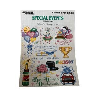 Vintage Special Events Mini Series #14 Cross Stitch Design Booklet Celebrations